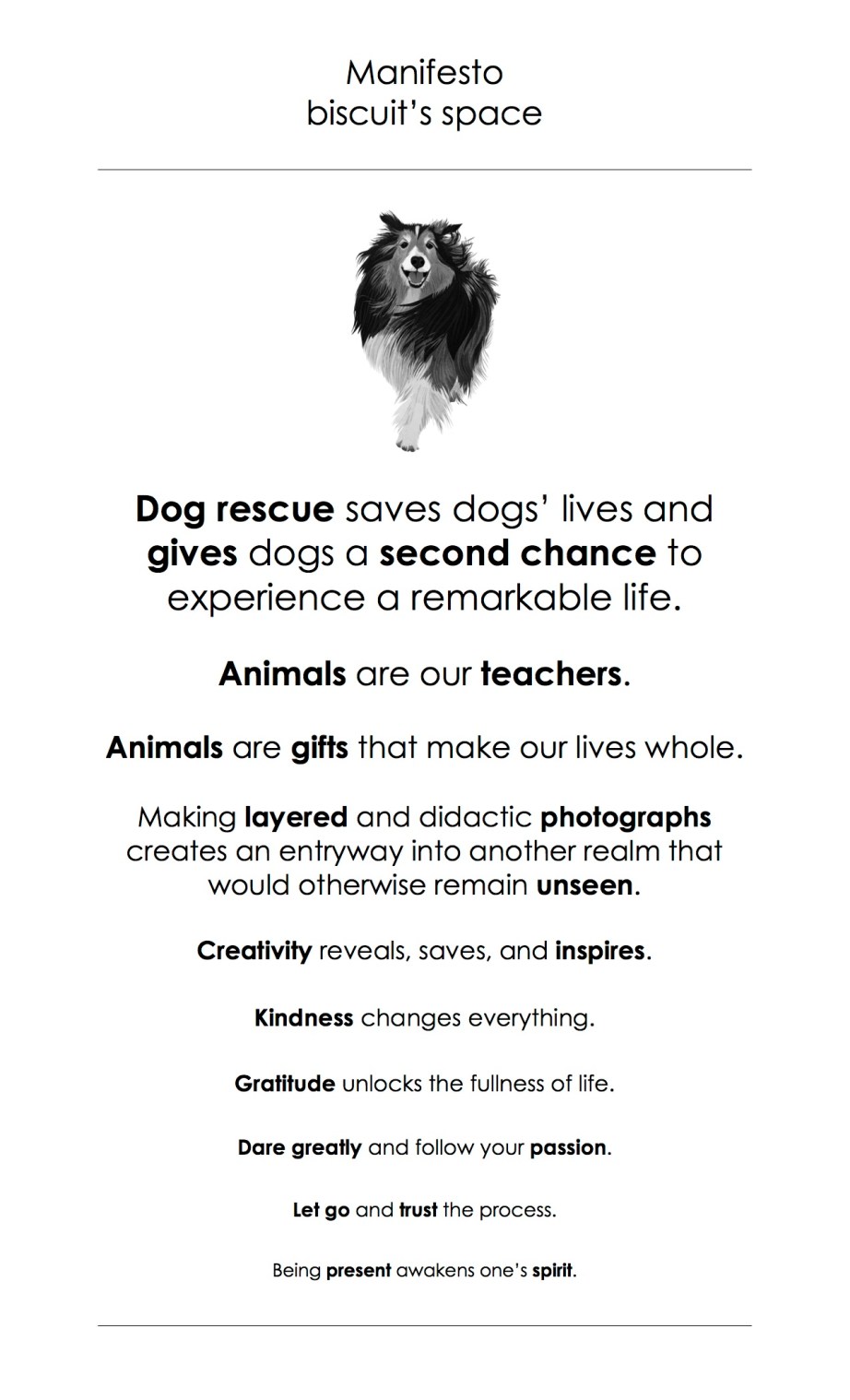 Biscuit's Space Manifesto