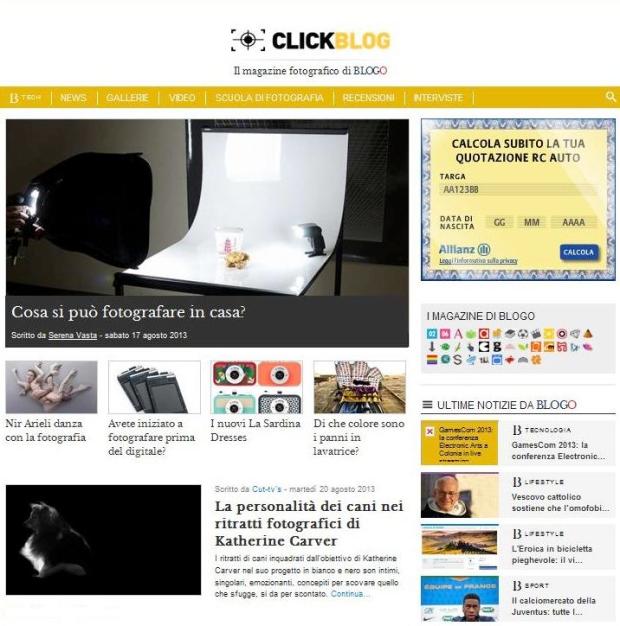 Click Blog Screen Shot 1