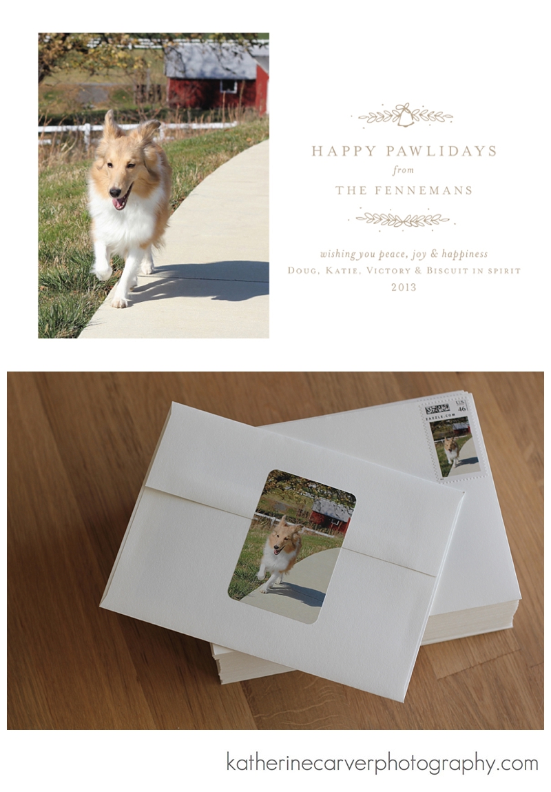 front side of christmas card